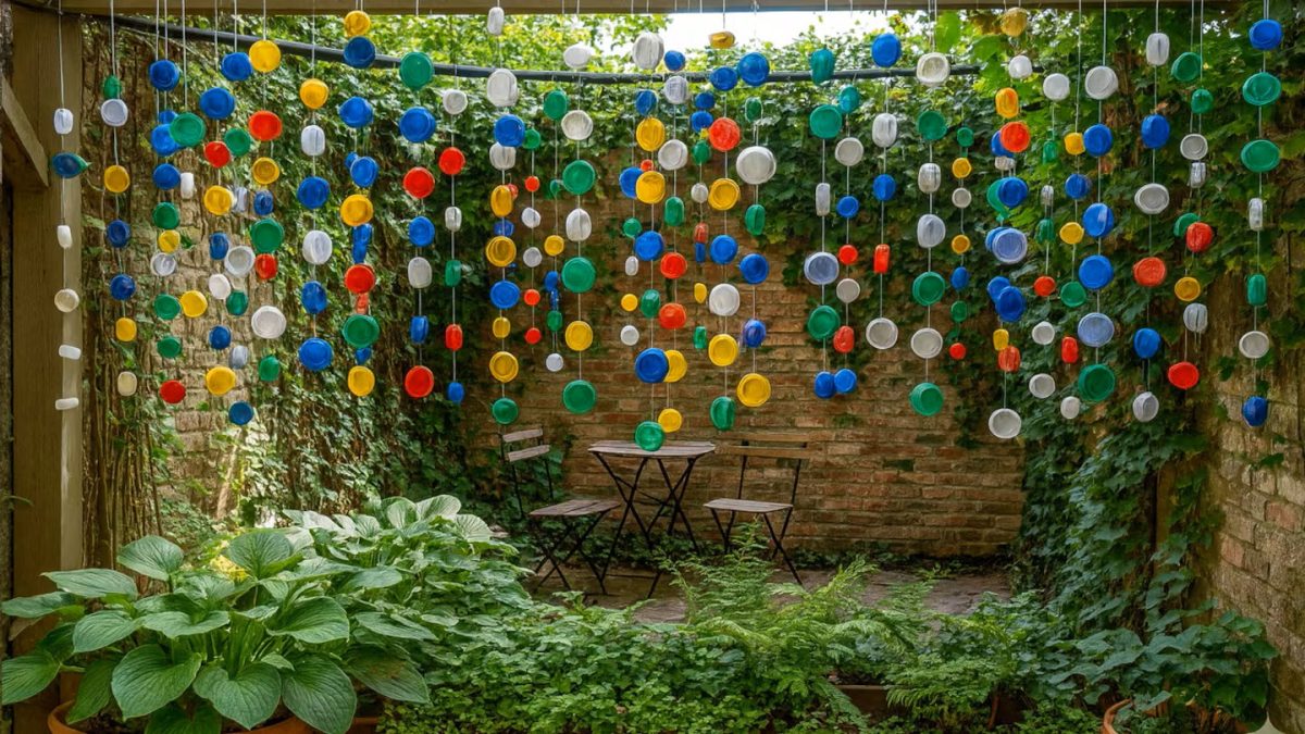 Das Aufhängen von Getränkedeckeln im Garten: Warum es sich lohnt und wozu es gut ist